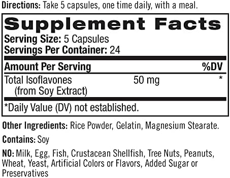 Natrol Szója Isoflavones Kapszula, Menopauza Megkönnyebbülés, 50 mg, 120 Gróf (Csomag 2) Lila