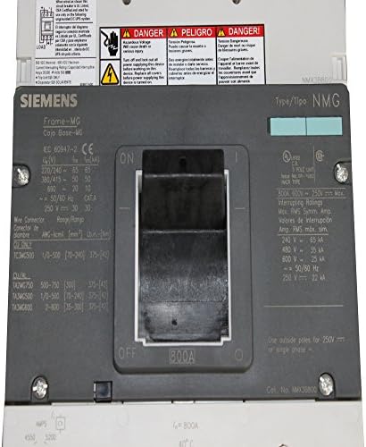Siemens NMX3B800 800A 240/480/600V 3P Típusú NMG Keret-G Circuit Breaker