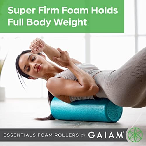 Gaiam Essentials Foam Roller, Nagy Sűrűségű Szilárd Mély Szöveti Izom Masszírozó hátfájás & Fájó Izmok