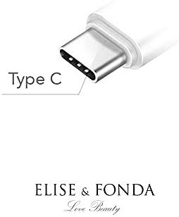 ELISE & FONDA TP62 C-Típusú USB Töltő Port Gyönyörű Kristály Anti Port Plug Apró Kerek Kezdeti L betű Medál mobiltelefon Varázsa Samsung Galaxy/Huawei/Szuper/Xiaomi/oppo