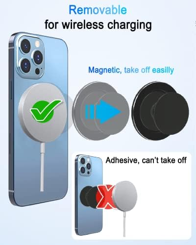 Mágneses alaplap Kompatibilis Magsafe iPhone 12 13 14 Pro/Max/Mini, Hordozható, Vezeték nélküli Töltés Kompatibilis Összecsukható