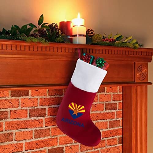 Szeretem Arizona Karácsonyi Lóg a Harisnyája Aranyos Mikulás Zokni a karácsonyfa Dekoráció, Dísztárgyak, Ajándékok