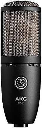AKG P220 Kondenzátor Mikrofon Csomag Stúdió Állni, Pop Szűrő, valamint XLR Kábel (4 Elem)