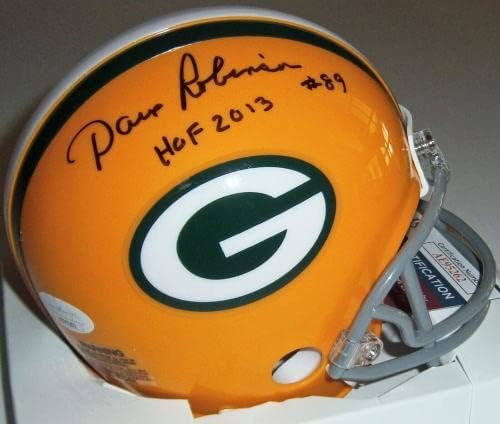 PACKERS Dave Robinson aláírt mini sisak w/HOF 2013 & SB i II SZÖVETSÉG COA Autogram - Dedikált NFL Sisak