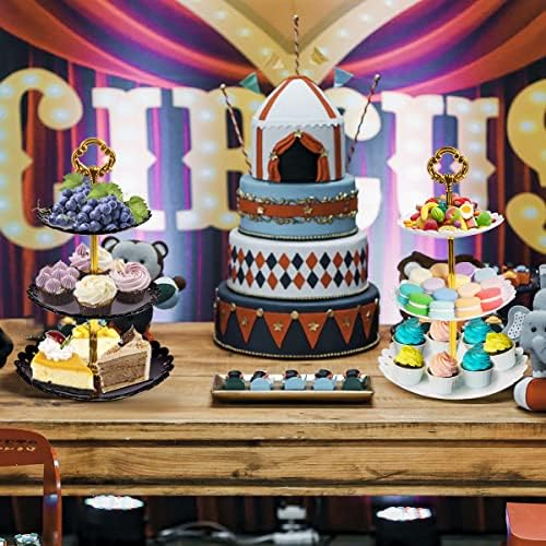 3-rétegű Cupcake Kijelző Állni, Emeletes Torta, Kiszolgáló Állvány Tálca Sütemény Áll Cupcake Jogosultja Desszert Állvány, asztali