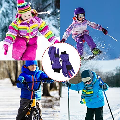 Qvkarw Szabadtéri Gyerekek Korcsolyázás Fiúk Télen Snowboard Szélálló Ski Meleg Kesztyű Lányok Havas Téli Sporteszközök Női