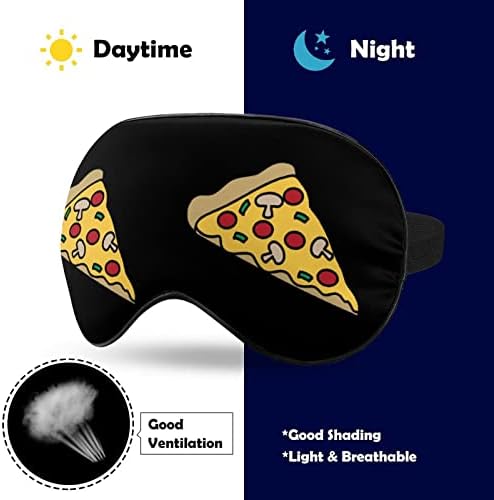 Pizza Nyomtatás Szem Maszk Fény Blokkoló Aludni Maszk, Állítható Heveder Utazási Alszik Műszakban végzett Munka