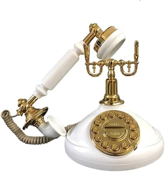 TREXD Retro Home Office Antik Európai Telefon Szálloda Halljában Antik Kreatív Mechanikus Bell Fix Vezetékes