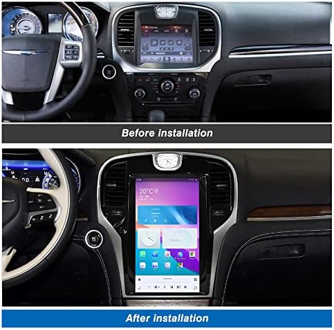 Android Autó Rádió Chrysler 300C 2013-2019 GPS Navigációs 13.6 Hüvelykes Képernyő Függőleges Multimédia Lejátszó Autó Hifi Videó