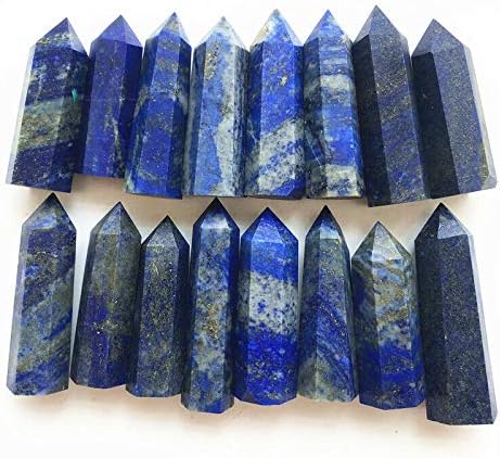 ERTIUJG HUSONG312 5db 40-65mm Természetes Lapis Lazuli Kvarc Kristály Pont, Kő Pálca Gyógyító Reiki Dekoráció Természetes Kövek, Ásványi