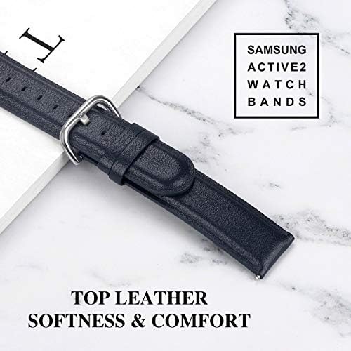 Mtozon Bőr szíj Samsung Galaxy Nézni 5/4 40mm 44mm/ Aktív 2/ watch 3, 41 mm-es Banda, 20mm óraszíj Galaxy Óra 5 Pro 45mm/watch