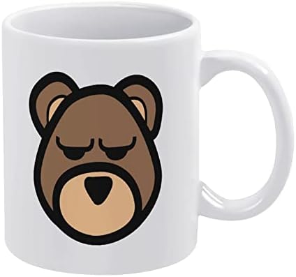 Medve Fejét Nyomtatás Bögre Kávét Dobon Kerámia teáscsésze Vicces Ajándék Irodában, Otthon a Nők, a Férfiak 11 Oz