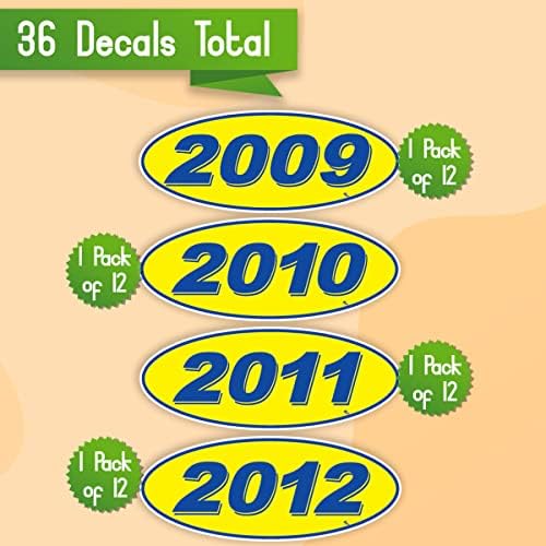 Fordítva is igaz, a Címkék 2009 2010 2011 & 2012 Ovális Modell Év autókereskedő Ablak Matrica Büszkén Készült Az USA-ban