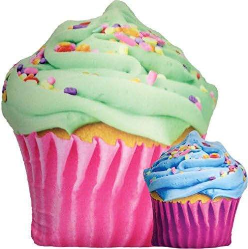 iscream Vanília Illatú Bi-Color Ünnep Cupcake 9 Microbead Akcentussal Párna
