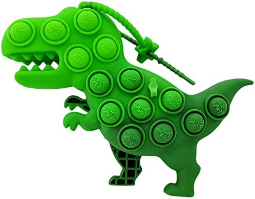 3D Dinoszaurusz Pop Stressz Labda Fidget Játék, Nyomd Buborék Szilikon Érzékszervi Játék, Dinoszaurusz, a Medál a Táska Hátizsák, Táska, Ajándék