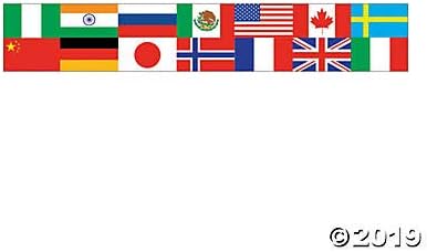 Szórakoztató Express Multikulturális Zászlók a Világ Ceruza szett (24) Tökéletes tanítás sokszínűség a Tantermekben, illetve