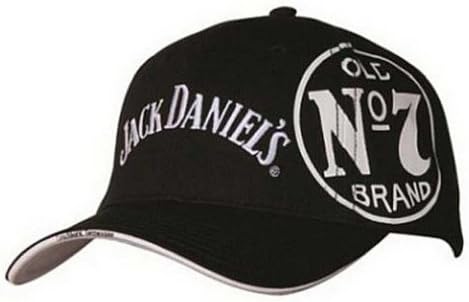 Jack Daniels bevált Baseball Sapka, Fekete (JD77-82)