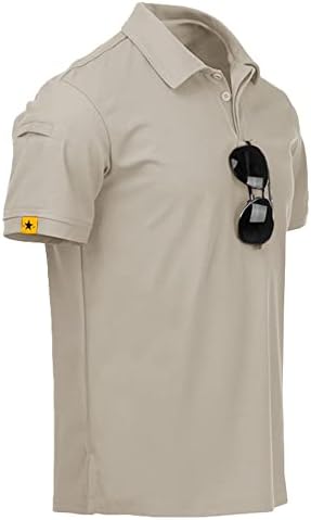 V VALANCH Mens Polo Shirt Rövid Ujjú Golf Póló Férfi Taktikai Piké Pólók Jersey Tenisz Alkalmi Póló