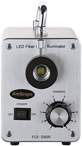 AmScope LED-50WS 50W LED Optikai Egyetlen Hattyúnyak Fény Mikroszkóp-Megvilágítás