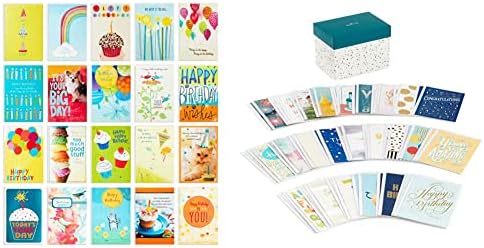 Hallmark Születésnapi Kártyákat Választék, 20 Kártyák Boríték (Utántöltő Csomag Kártya Szervező Doboz) & Minden Alkalomra Üdvözlőlapok