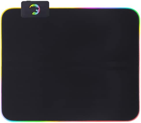 GAMEPOWER GP400 RGB Gaming Mouse Pad 14 Világítási Módok, Vízálló, csúszásgátló Gumi Alap Gamer 400x400x4mm/15.75x15.75x0.16 inch