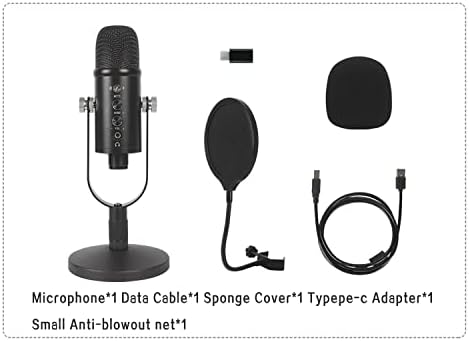 ENPAP USB Mikrofon 192KHZ/24Bit PC Számítógép Podcast Kondenzátor Mikrofon Készlet, OTG Adapter Hang Chipset, a Szerencsejáték, a