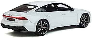 A GT Spirit 2020 Audi RS 7 Sportback, Gleccser Fehér Fém GT302 - 1/18 Méretarány Gyanta, Modell, Játék Autó
