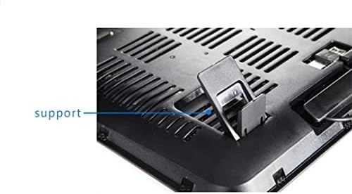 YTYZC Notebook Hűtő 5v Kettős Külső USB Ventilátor Hordozható Hűtő Pad Támogatja -Vékony nagysebességű Csendes Fém Panel Ventilátor (Szín