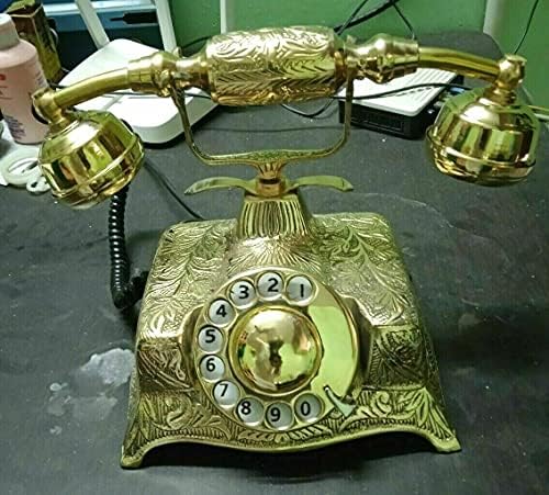 Antik / Vintage Gyűjtők Réz Telefonok Forgó TÁRCSA Elegáns, Reprodukció