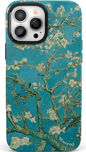 Casely iPhone 13 Pro Max Virágos Esetben | Kompatibilis MagSafe | Van Gogh Mandula Virág Telefon Esetében