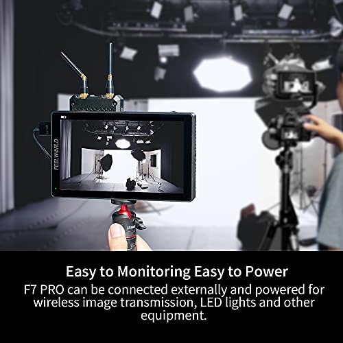 FEELWORLD F7 PRO 7 Hüvelykes 3D LUT érintőképernyő DSLR Fényképezőgép Mező Igazgató AC Monitor F970 Külső Hatalom