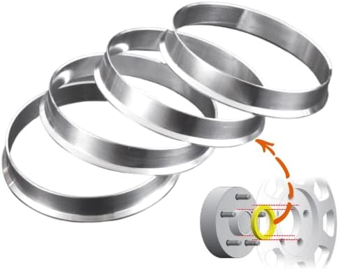 Laicarvor Hub Központú Gyűrűk 67.1, hogy 56.1 Alumínium Ötvözet OD=67.1 mm ID=56.1 mm Db(4)