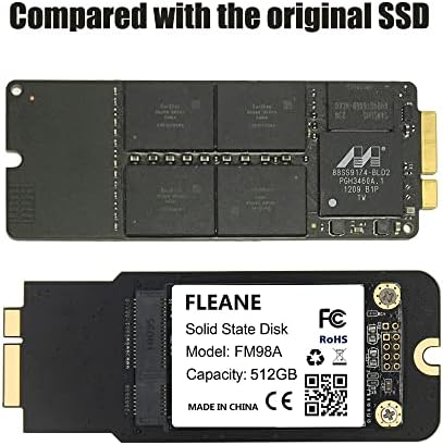 FLEANE FM98A 512 gb-os SSD Eszközök MacBook Pro Retina A1425 A1398 (2012 vége-2013 eleje), EMC 2557 2672 2512 összesen 2673 dollár Mac
