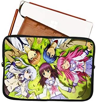 Anime Angel Beats 15 Hüvelykes Laptop Sleeve Táska Mousepad Felület Notebook Sleeve Anime Táska Laptop/Tablet Víztaszító