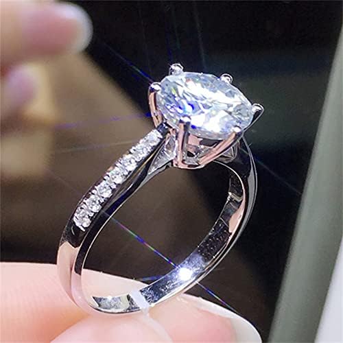 Esküvő & Eljegyzési Gyűrűk Női Cirkon Gyémánt Személyre szabott Hercegnő Eljegyzési Gyűrű