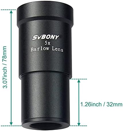 SVBONY Barlow Lencse 5X, Hold Szűrő, Univerzális mobiltelefon Mount Adapter
