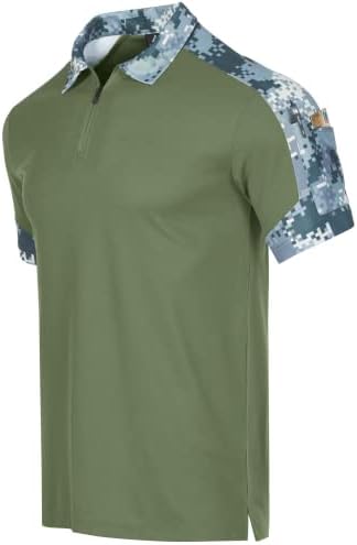 ZITY Taktikai Ingek Férfiak Katonai Golf Pólók Rövid Ujjú gallérral Hadsereg T-Shirt