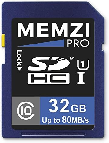 MEMZI PRO 32GB Class 10 80MB/s SDHC Memória Kártya Panasonic HC-W, HC-WX vagy MD-WXF Sorozat Digitális Videokamera