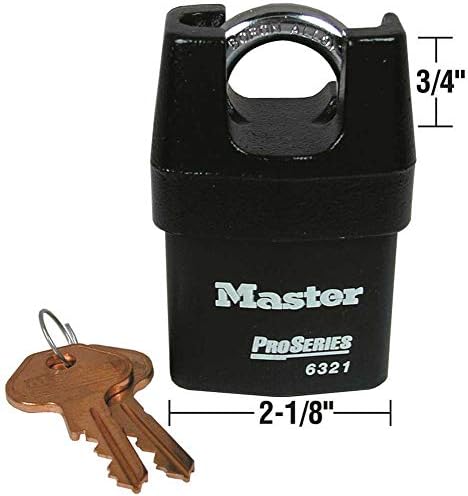 Master Lock 6321 Pro Lakat, 1 x 2.1 x 4, Fekete
