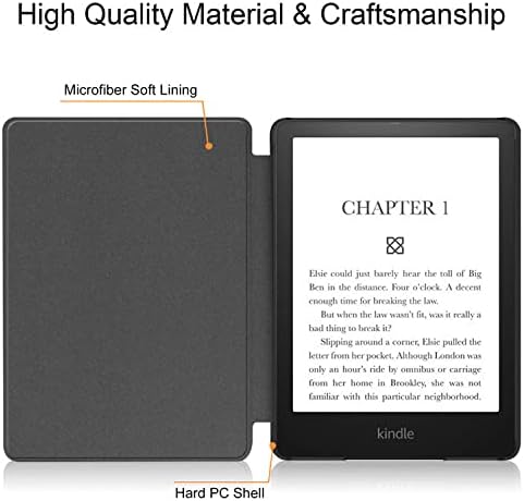Új Kindle 2019 10 Generáció (Modell:J9G29R) Az [NEM a Kindle Paperwhite], Vékony Bőr Smart Cover Auto Sleep/Wake csuklópánt az E-Olvasó, Kindle