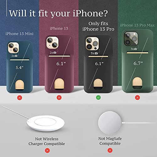 LUPA Legacy iPhone 13 PRO Esetben a Kártya Birtokosa - Ügy Pénztárca - [Védő + Tartós] a Nők, mind a Férfiak - iPhone 13 PRO Flip mobiltelefon