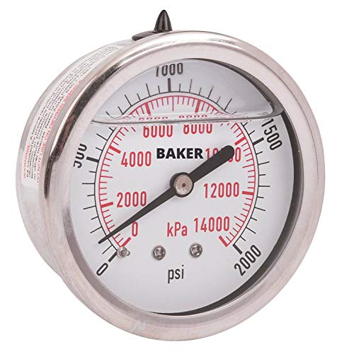 Baker AHNC-2000P nyomásmérő, 0-tól 2000 psi