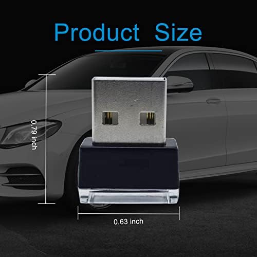 Ajxn Csomag-4 USB LED Autó Belső Hangulat Lámpa, Mini USB Led Lámpa, Éjjeli Fény Autó Környezeti Világítás Készlet, Univerzális Mini Led USB