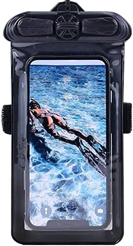 Vaxson Telefon tok Fekete, Kompatibilis a Sharp AQUOS Phone Serie SHL22 Vízálló Tasak Száraz Táska [ Nem Képernyő Védő Fólia ]