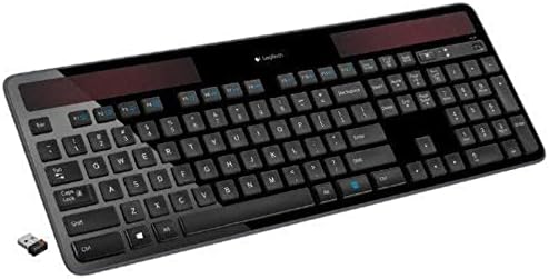 Logitech Wireless Solar Keyboard K750 for Windows Napelemes Töltés Billentyűzet Fekete, Nem Mac (Windows Fekete)