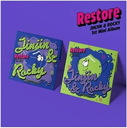 ASTRO JINJIN & ROCKY Visszaállítása 1. Mini Album Tartalmát+Poszter+Nyomkövető Kpop Lezárt (SET(STAYCATION+NYARALÁS))