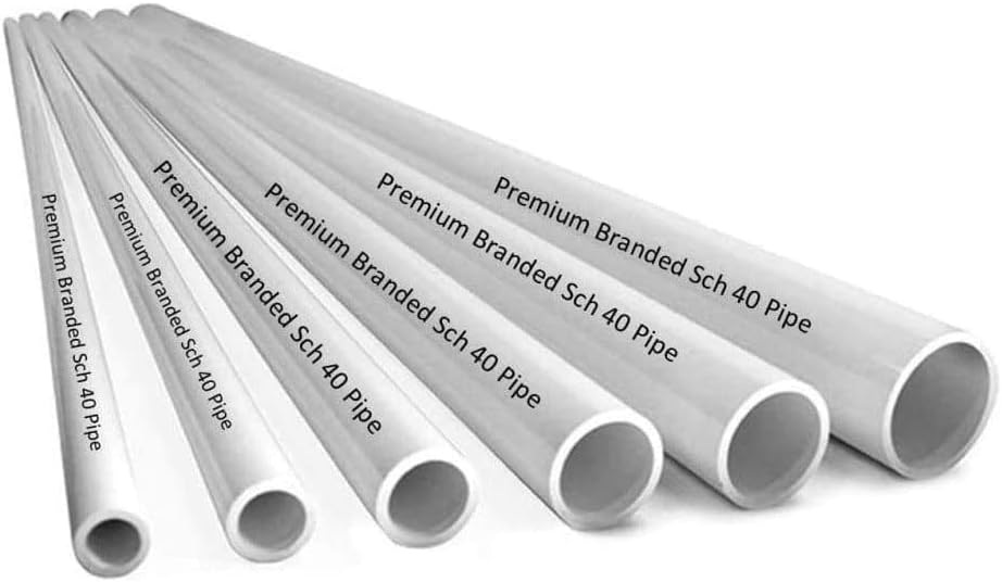 PVC Cső Sch. 40 3 Inch (3.0) Fehér Egyéni Hossz - 4FT