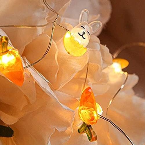 DBYLXMN Fény Húsvét Ünnepi String String Dekorációs Világítás Dekoráció Alakú LED Nyuszi Lóg Díszek Karácsonyra