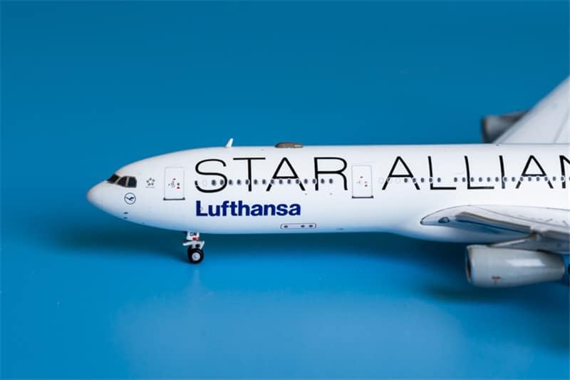 JC Szárnyak a Lufthansa Airbus A340-300 D-AIGN Star Alliance 1/400 Fröccsöntött Repülőgép Előre elkészített Modell
