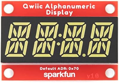 SparkFun Qwiic Alfanumerikus Kijelző - Fehér - 14-Szegmenses Alfanumerikus Kijelző Nem Forrasztás Szükséges 128 Minták Maximális